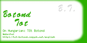 botond tot business card